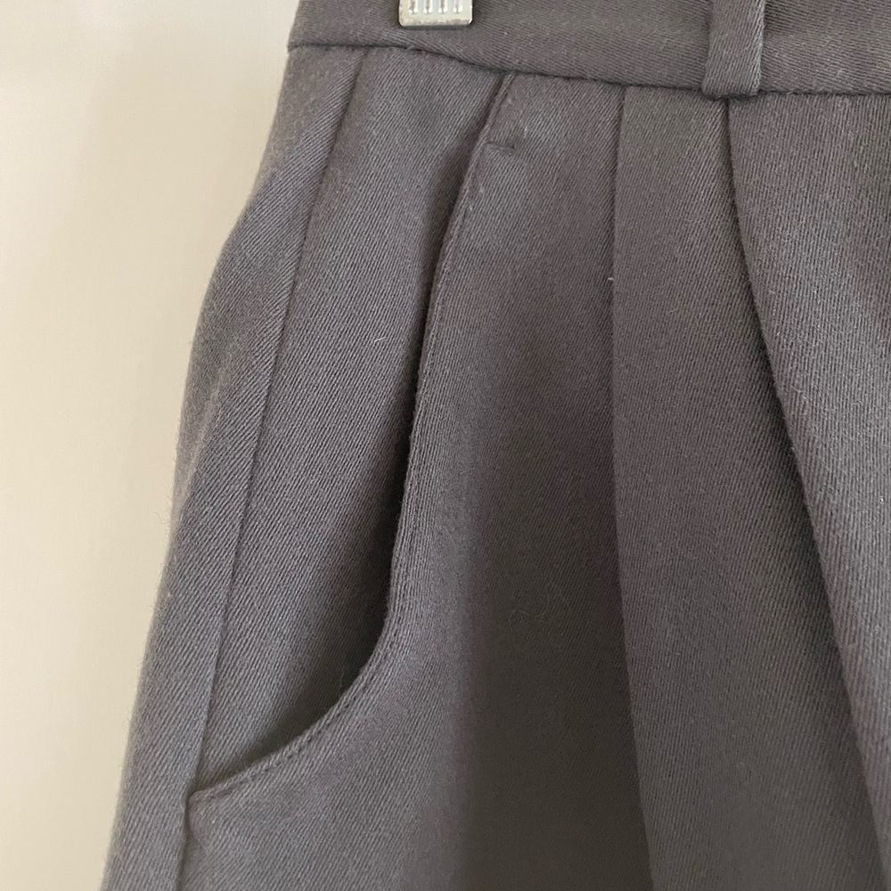 Burberry Gray Lined Wool Trousers Size 2 - Picture 7 of 15